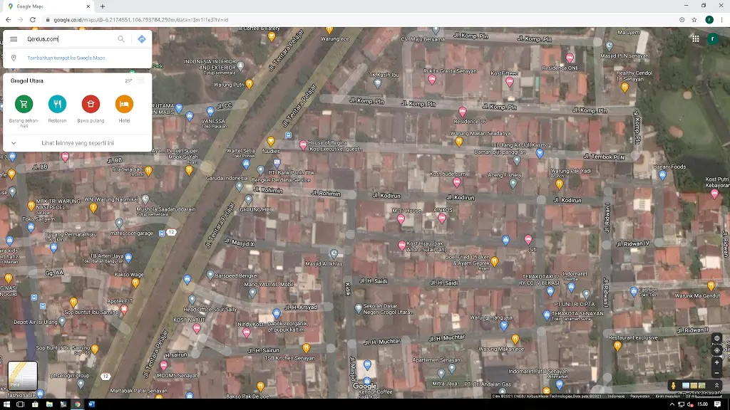Maps-lewat-situs-Web