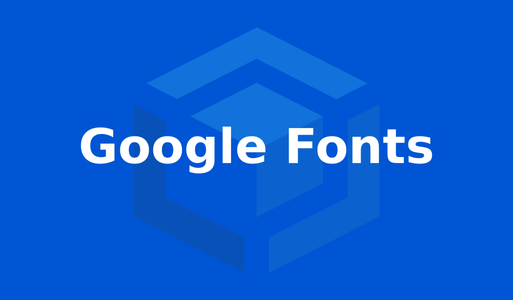 cara install google fonts