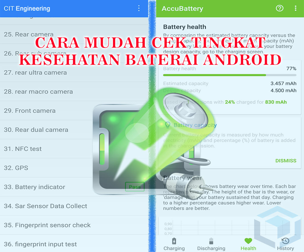 2 cara mudah cek kesehatan baterai HP Android