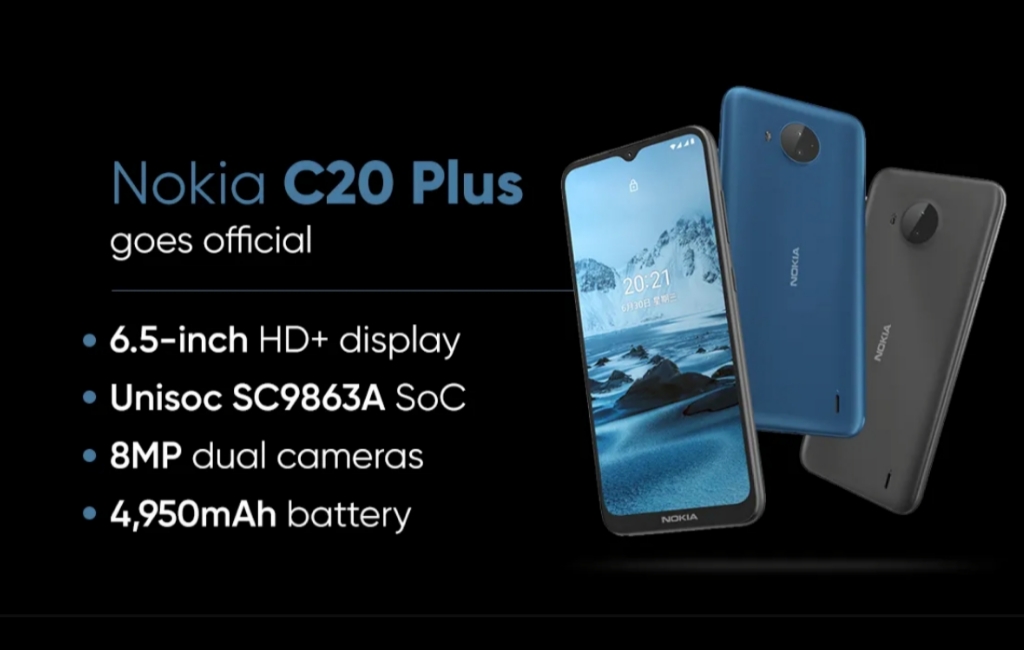 Spesifikasi Nokia C20 Plus yang resmi rilis seharga 1 jutaan