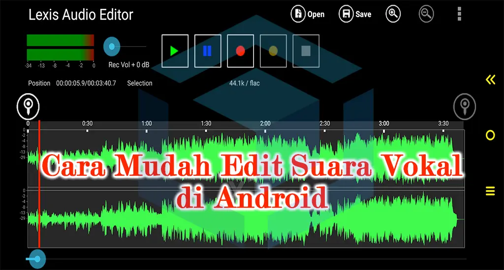 Cara Mudah Mengedit Suara Vokal Musik di Android