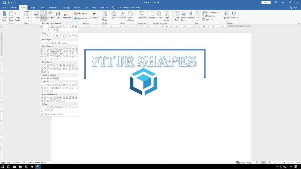 Membuat denah lokasi dengan mudah menggunakan fitur Shapes