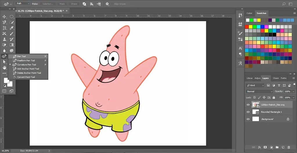 membuat vektor photohop