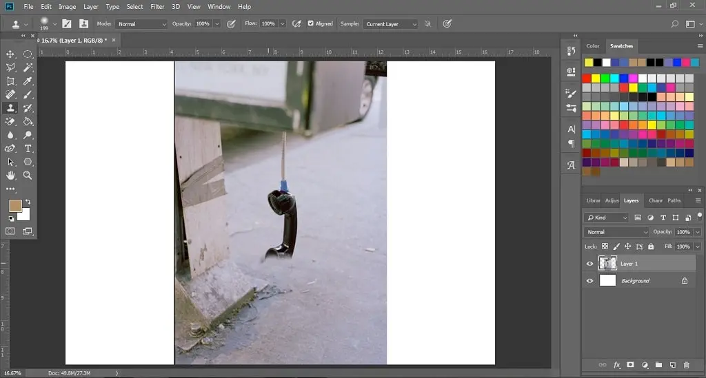 menghapus objek di photoshop