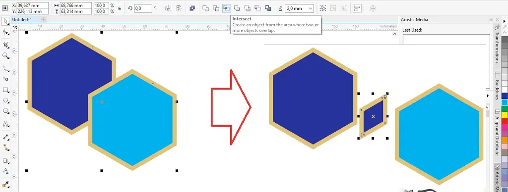 intersect tool
