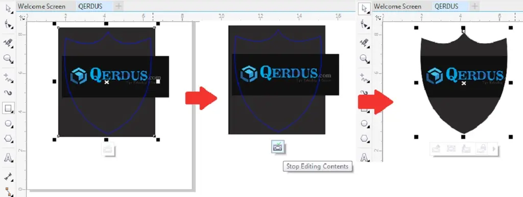 langkah penyesuaian gambar powerclip di coreldraw