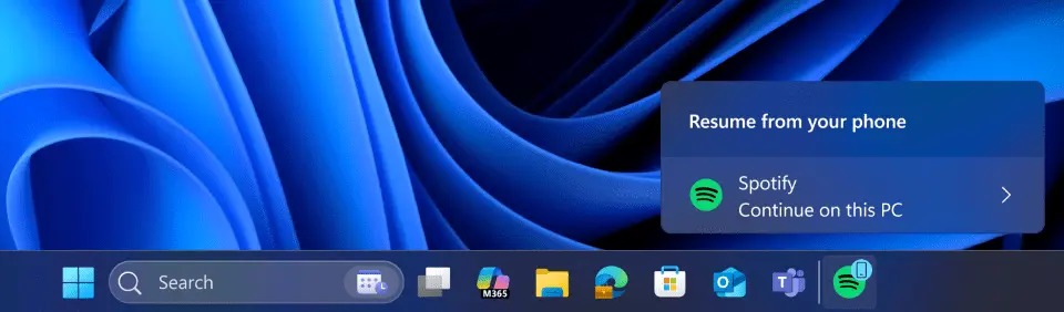 resume android app di windows 11