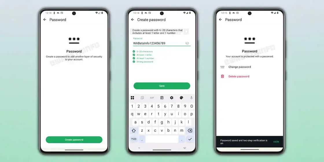 password whatsapp